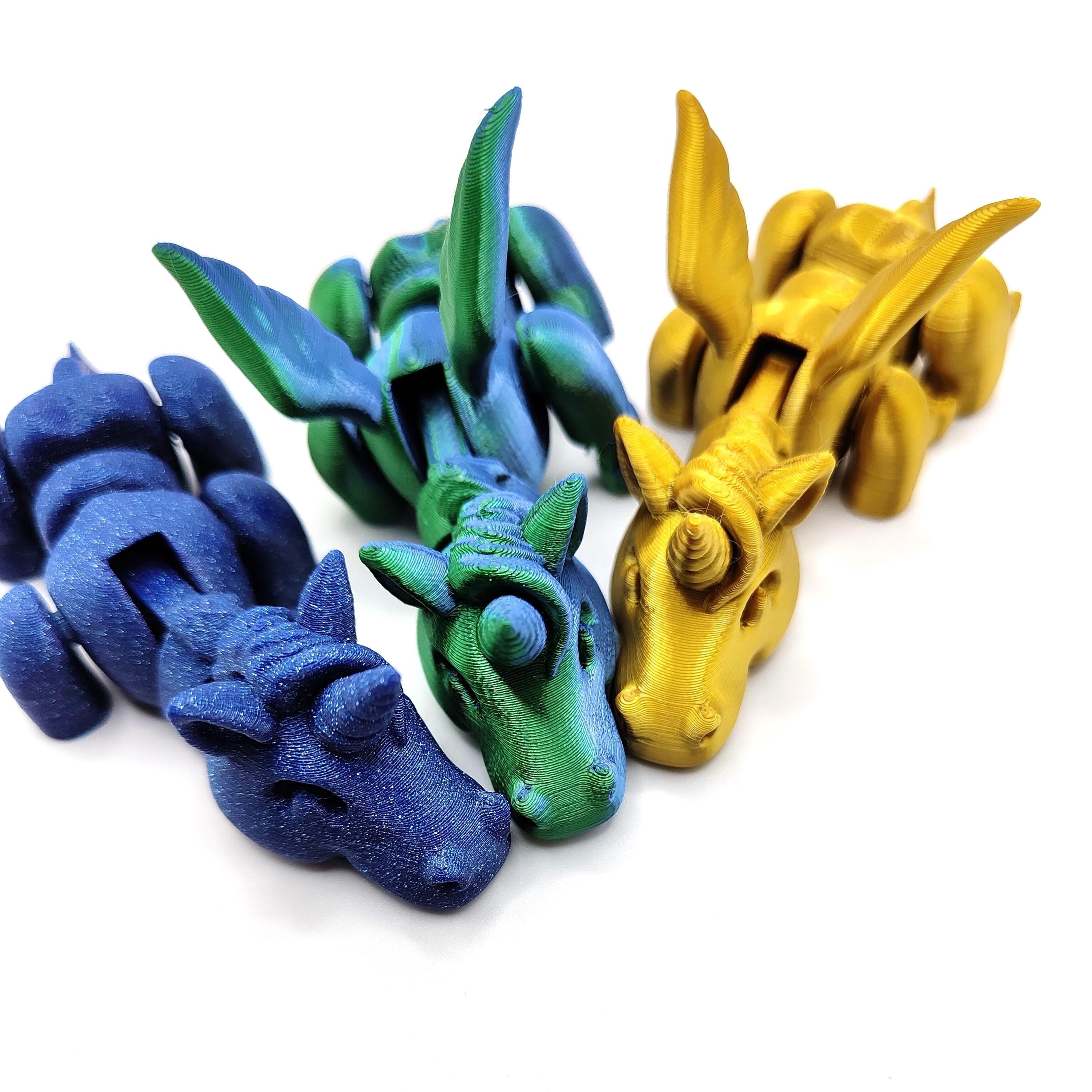 Articulated Unicorn | 3d Printed flying unicorn| Flexible | Custom Fidget Toy, Desk Pet, Unique Toy - Fidget Toy | Lazy unicorn